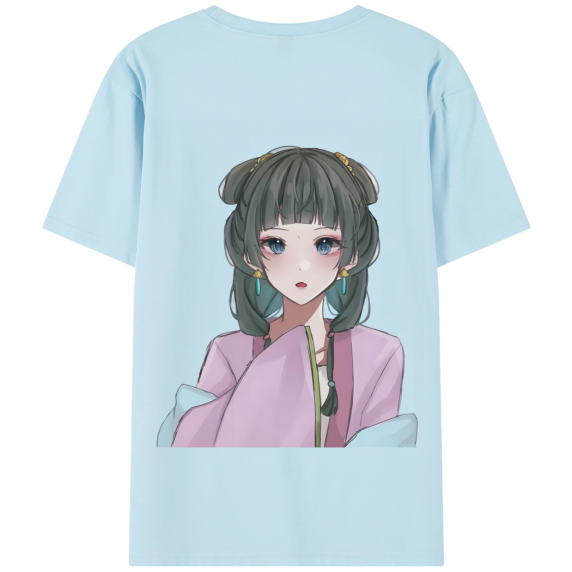 （画像用） 薬屋のひとりごと The Apothecary Diaries 綿100％半袖Tシャツ（背面プリント）